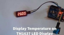 Arduino Display Temperature on TM1637 LED Display