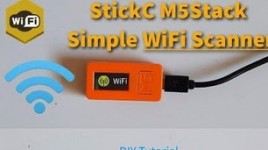 StickC M5Stack Ultra Simple WiFi Scanner