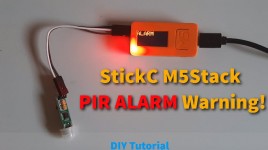 M5StickC-ESP32 Mini PIR Alarm System