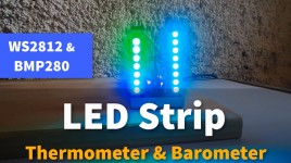 Arduino LED Strip Thermometer and Barometer With WS2812 and BMP280