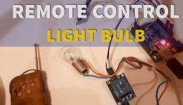 Arduino Turn 12V Bulb Light With 433MHz RF Remote Control and Relay