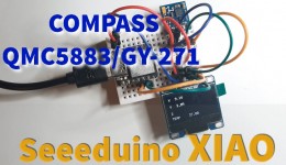 Seeeduino XIAO Compass QMC5883-GY-271 & OLED Display