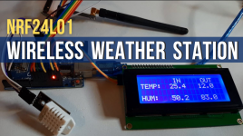 Arduino Wireless Weather Station Using NRF24L01, DHT11-DHT22 Sensor and LCD