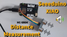 Seeeduino XIAO Expansion Board Ultrasonic Distance Sensor With Sound Warning