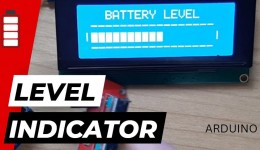 Simple LCD Battery Level Indicator 20×4 I2C