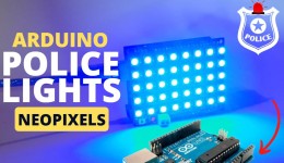 Police Lights Using NeoPixel Shield for Arduino RGB LED