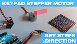 Arduino Stepper Motor 28byj-48 Set Steps & Direction Using a Keypad