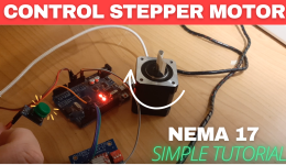 Move a Stepper Motor NEMA 17 to an Exact Position With a Button