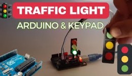 Traffic Light Using a Membrane Keypad and Arduino