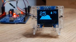 Simple DIY Weather Station With DHT11 and OLED Display